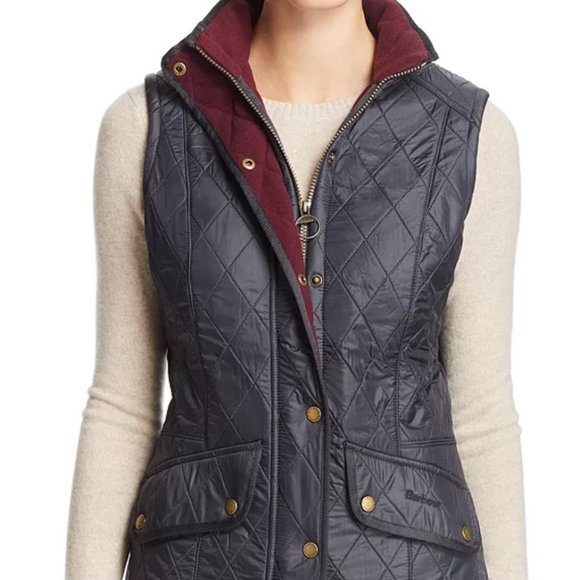 Barbour Jackets & Blazers - NWT Womens Barbour Cavalry Quilted Vest Navy 4